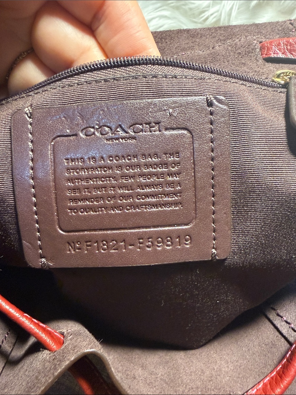 Coach Mini Leather Backpack — Deep Red - Picture 2 of 9